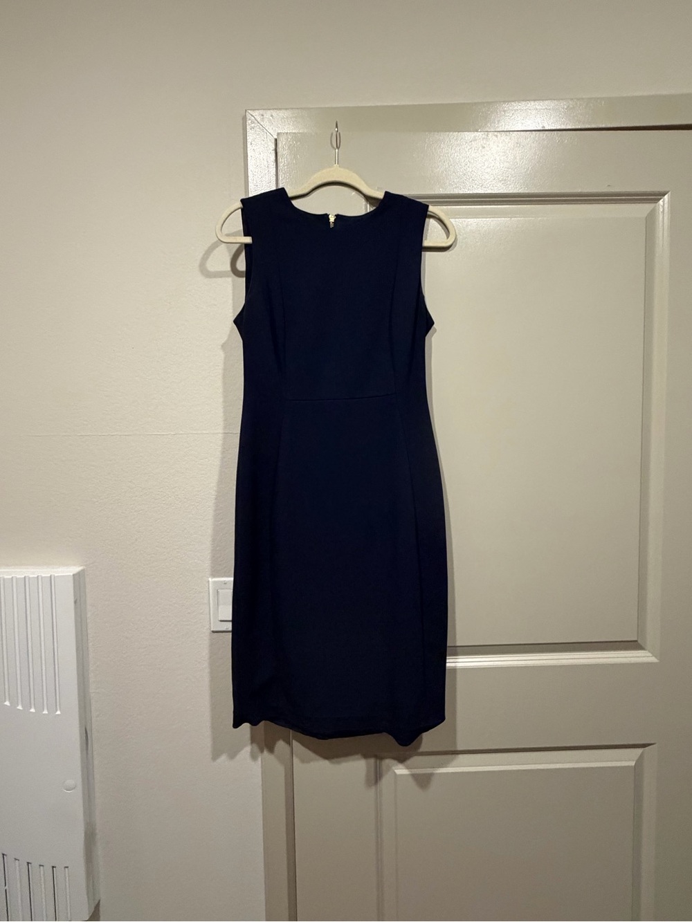 Calvin Klein Navy Sleeveless Sheath Dress